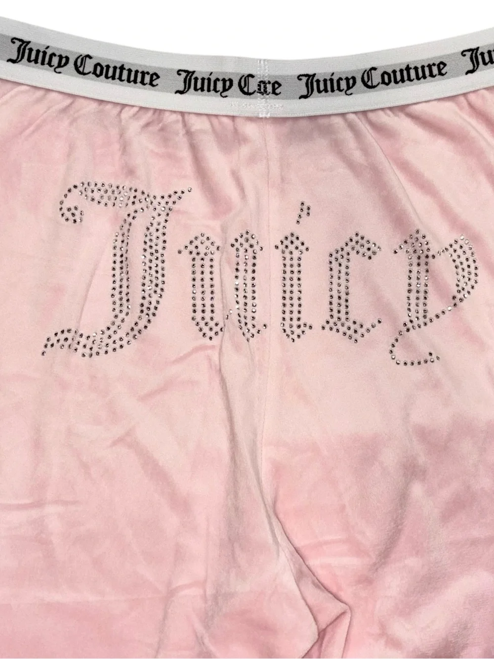 NWT Juicy Couture Velour Sleepwear Lola Pink Rhinestone Logo 2-Pc Lounge Set XL